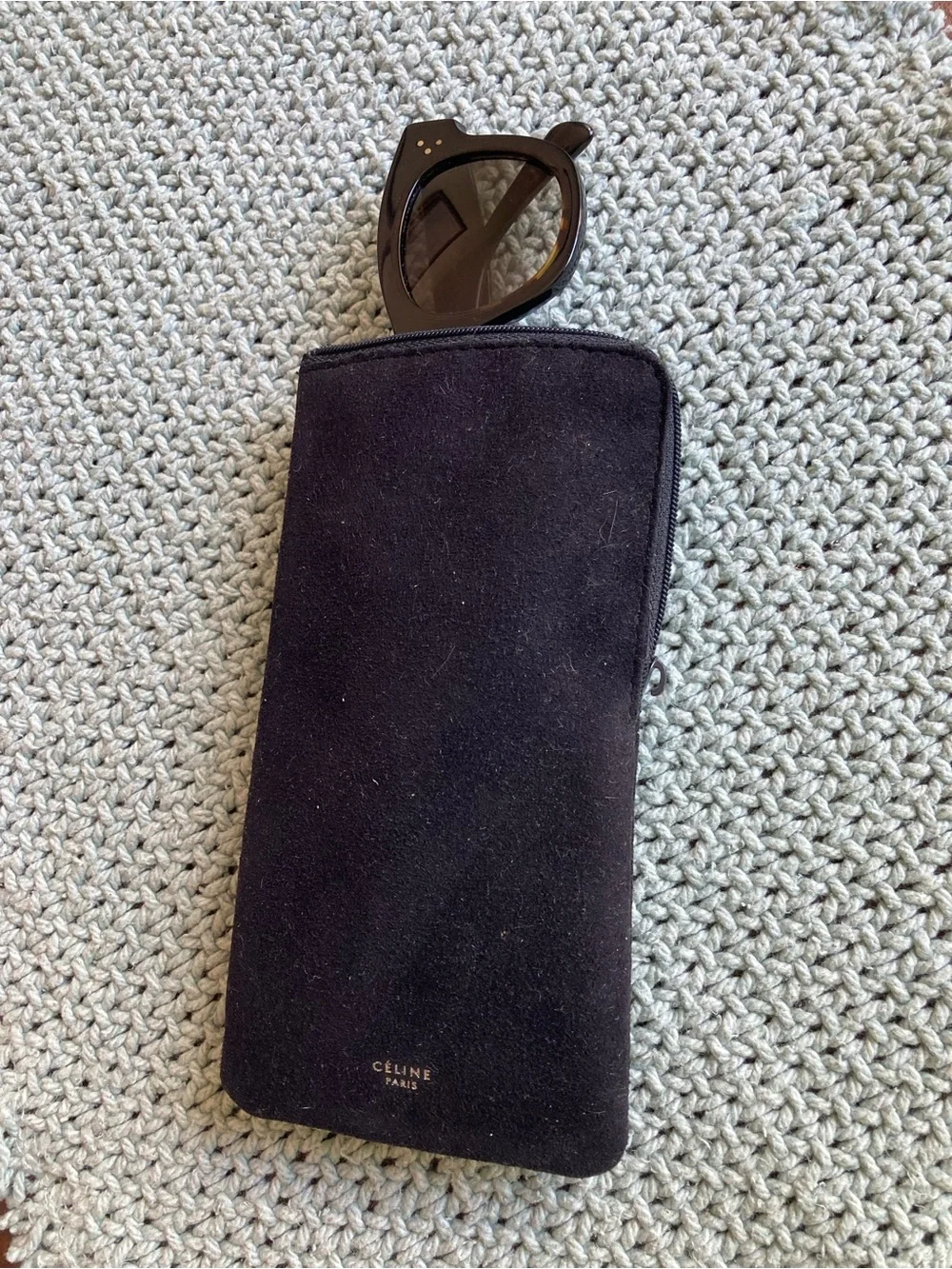 Celine Black Sunglasses with Dark Gray Lenses